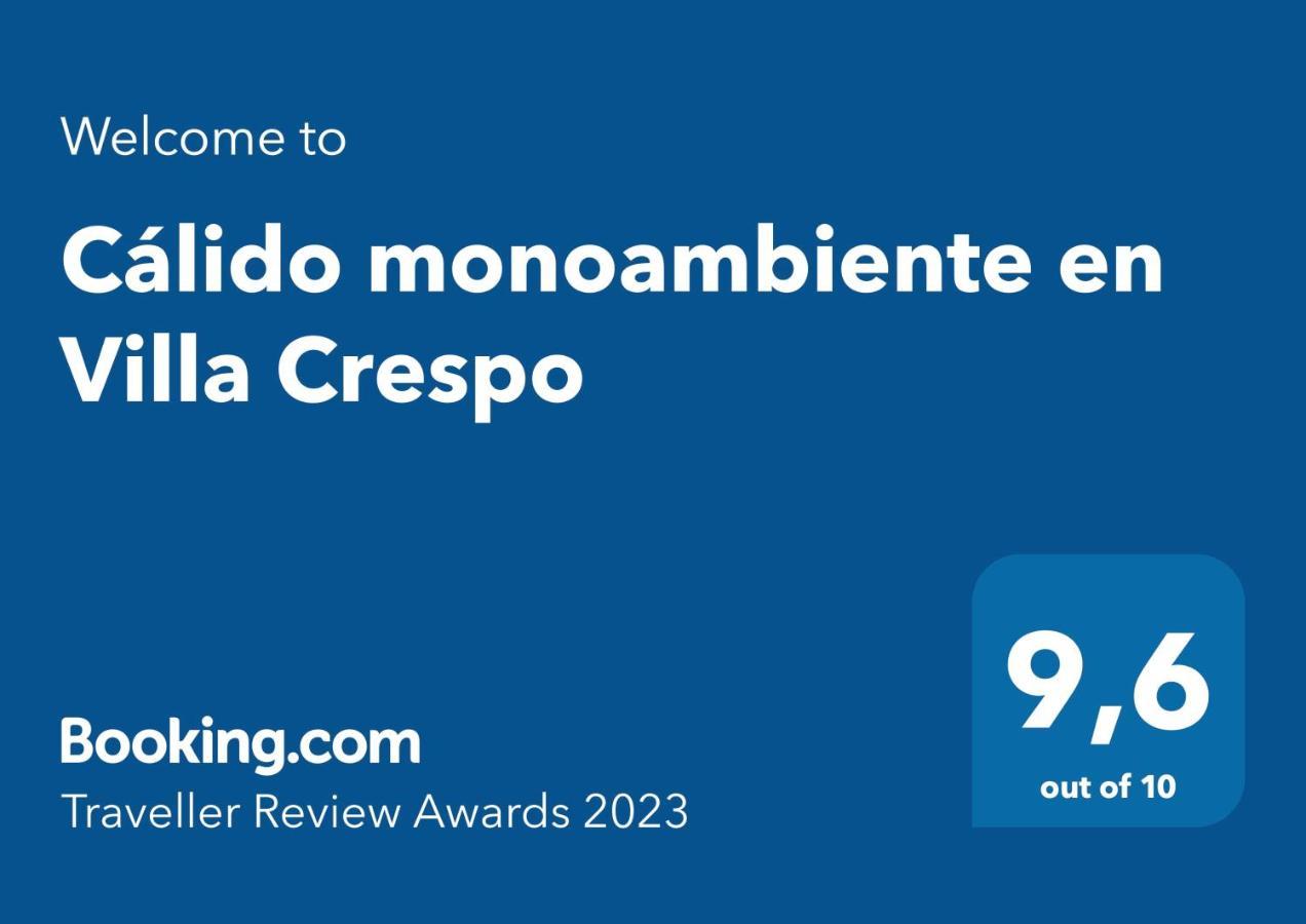 Cálido monoambiente en Villa Crespo Ciudad Autónoma de Ciudad Autónoma de Buenos Aires Exterior foto